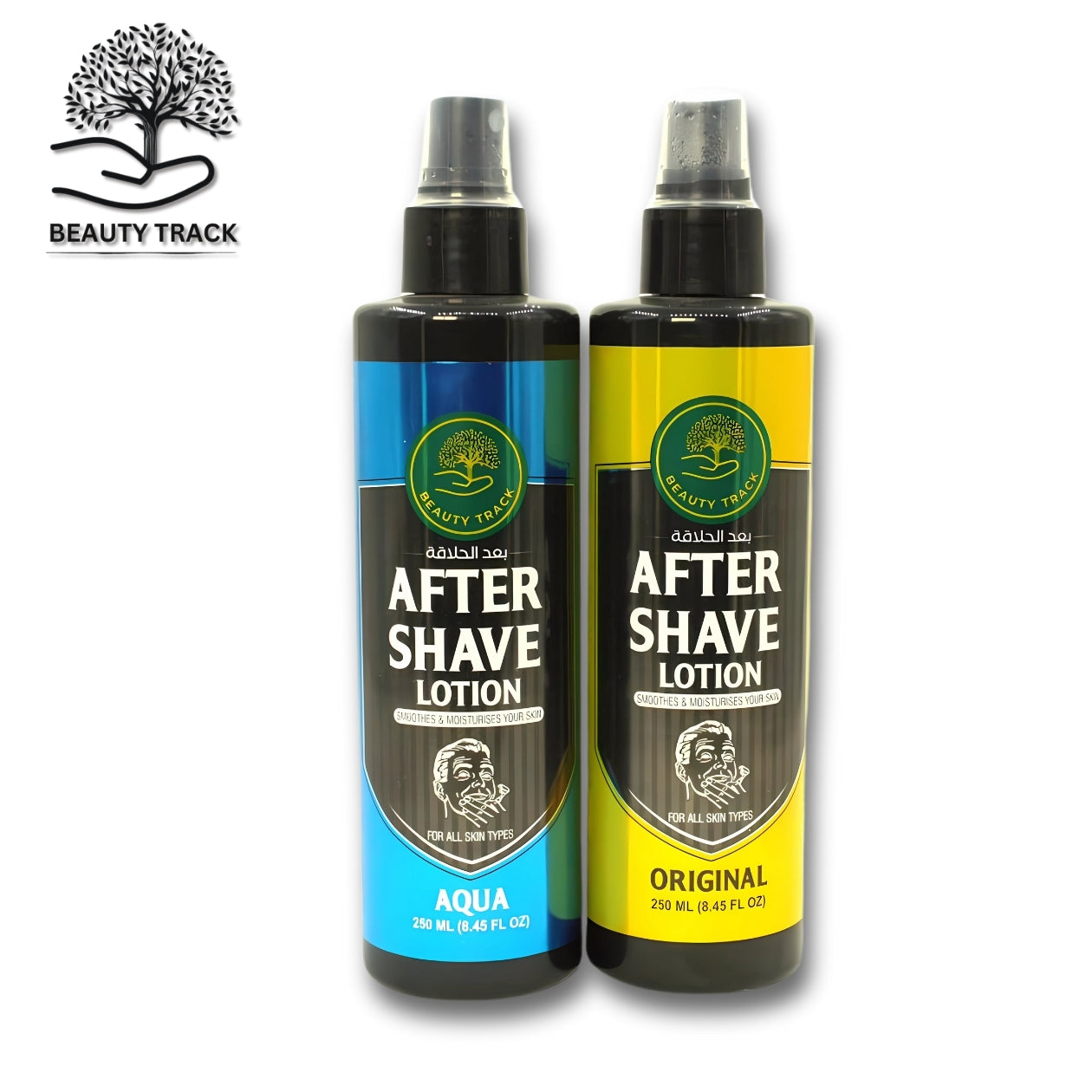 Beauty Track After Shave Lotion Duo – Aqua & Original (250ml Each)